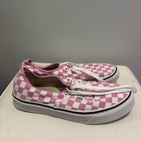 Vans Shoes - Vans Pink and White Checkered Shoes
